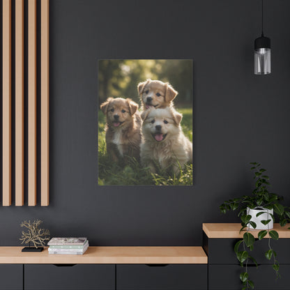 Puppy Paradise - Portrait of Playful Pups