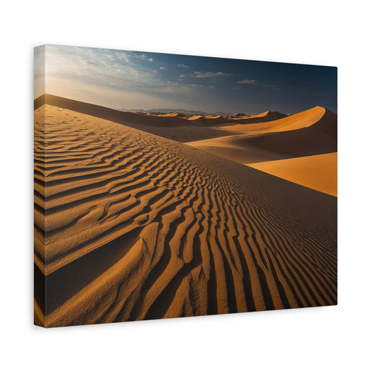 Sun-kissed Sand Dunes - Sahara Desert, Africa