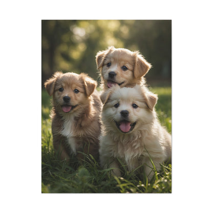 Puppy Paradise - Portrait of Playful Pups